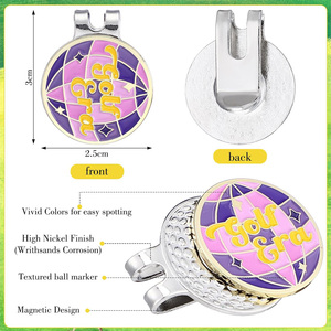 Mejor Precio, Marcador de Pelota de Golf con Clip para Sombrero, Chapado en Oro y Zinc, Estilo Antiguo/Moderno, con Logotipo Personalizado - Product Image 4