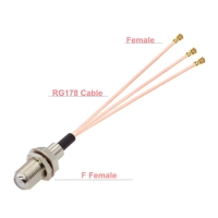 Câble répartiteur 1 vers 3, adaptateurs RF 50 OHM DC-6GHz, 1 x F Mâle/Femelle, 3 x U.FL RF1/RF4/RF1.13, rallonge d'antenne RG178, câble de raccordement Pigtail