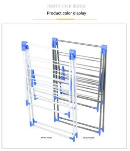 Support à linge pliable en métal peu encombrant <span class=keywords><strong>cintre</strong></span> de séchage de vêtements supports de stockage organisateur de support - Product Image 5