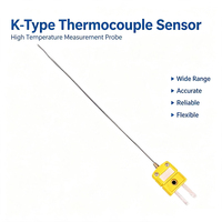 Sonde thermocouple de type K, capteur haute température, câble de mesure de température industrielle avec connecteur mini type K