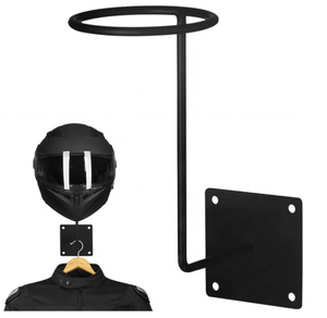 Supporto da <span class=keywords><strong>parete</strong></span> in metallo casco moto appendiabiti porta espositore per caschi - Product Image 1