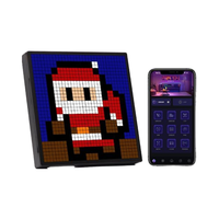 Panneau d'affichage LED personnalisable pour Pixel Art, Horloge Intelligente, Art Mural Programmable DIY Graffiti, Décoration de Salle de Jeu, Écran Tactile 32x32