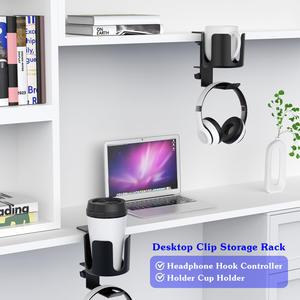 Soporte Flexible <span class=keywords><strong>2</strong></span> en 1 para Auriculares, Soporte de Extensión Lateral para Mesa, Caja de Almacenamiento para Vasos, Clip Ajustable, Compatible con Sony <span class=keywords><strong>AirPods</strong></span> <span class=keywords><strong>Pro</strong></span> Max - Product Image 2