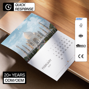Agenda Personalizada 2027 con Edificios Emblemáticos, Impresión a Color <span class=keywords><strong>de</strong></span> 12 Meses, Logotipo Personalizado para <span class=keywords><strong>Supermercados</strong></span> y Comercios - Product Image 2
