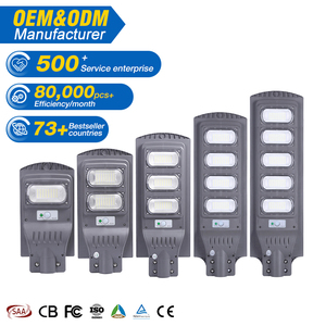 Nuovo Design Lampione Stradale in ABS Impermeabile IP66 30W 60W 90W 120W 150W Lampada Solare LED Integrata per Esterni, Autostrade e Giardini - Product Image 1