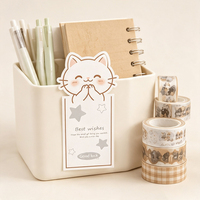 Autocollants animaux découpés à la forme de chat, étiquettes mignonnes de chatons de dessin animé, idéales pour la décoration de boîtes cadeaux, sacs en papier kraft et enveloppes