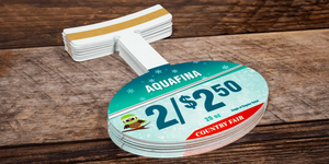 Étiquettes promotionnelles personnalisées pour étagères, panneaux de présentation à ressort, bandes adhésives oscillantes pour la promotion au point de vente - Product Image 4