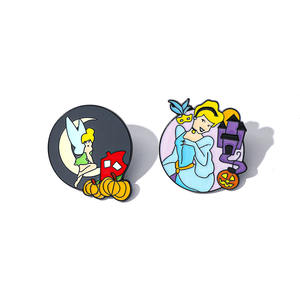 Kreative Cartoon Metall Abzeichen Aschenputtel Little Elf Kürbis Wagen Legierung Emaille Brosche Messing Rucksack Zubehör Pin Gravur - Product Image 5