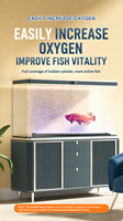 Lampe à bulles RGB pour aquarium JSD, lumière LED submersible sous-marine, contrôle par application, lampe à bulles d'air étanche pour aquarium, décoration d'aquarium
