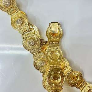 C <span class=keywords><strong>Ceinture</strong></span> <span class=keywords><strong>Marocaine</strong></span> Chaîne de Taille Femmes Caftan <span class=keywords><strong>Ceinture</strong></span> Or <span class=keywords><strong>Argent</strong></span> Couleur Strass Cristal Bijoux De Mariage Punk Nouveau - Product Image 4