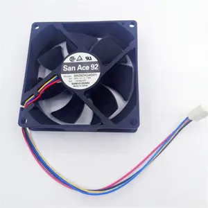 Ventilador axial dc 24vdc, em estoque, 4.56w, 3900rpm, 92x92x25mm