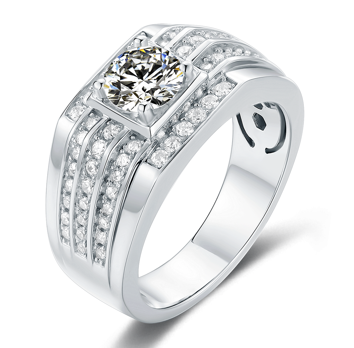 Sterling Silver Warren And James Engagement Rings Silver Ladies