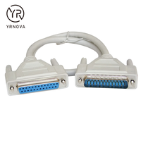 Cable macho D-Sub de 25 pines DB25 cable aislado de PVC para computadora electrónica e impresora