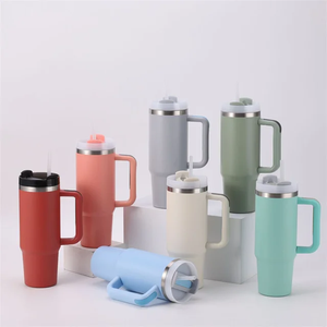 Stainless Steel Thermal Travel Tumbler with Handle 6-12 Hours Insulation Temperature Display Eco-Friendly for Hot/Cold Drinks - Product Image 2