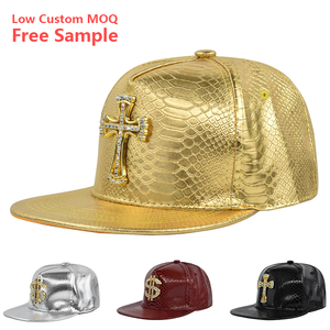 Unisex tùy chỉnh PU kim cương gorras Mũ bóng chày thể thao Hip Hop phong cách với rắn màu phẳng vành cho nam giới và phụ nữ - Product Image 1