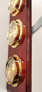 Ambient <strong>Weather</strong> DWS355 <strong>Thermometer</strong> <strong>Barometer</strong> <strong>Hygrometer</strong> with Cherry Wood - Product Image 3