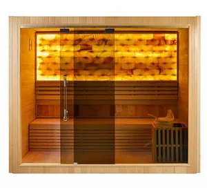Best selling products dry Steam himalayan salt blocks sauna cabin