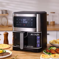 Friteuse à air numérique en acier inoxydable à écran tactile de 8,8 L four grille-pain four Friteuse à air