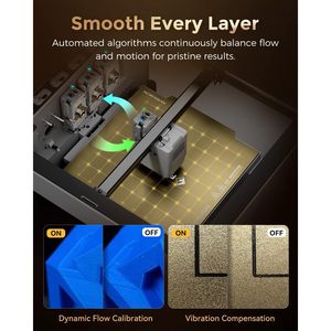 Imprimante 3D Flashforge Creator 5 Pro 256x256x256mm, 4 têtes d'impression, impression multi-matériaux, plateau chauffant en aluminium - Product Image 5
