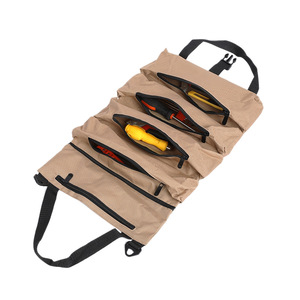 Sac de rangement d'outils multifonctionnel OEM 47x28cm, sac suspendu portable à fermeture éclair multicouche pour outils, fournitures de pêche, camping en plein air - Product Image 5