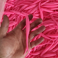 Umpan Pancing Cacing Lunak 12cm 6g 6pcs/Kantong Garpu 2 Ekor Umpan Lunak Shad PVC Ekor Bercabang Umpan Cacing Plastik untuk Pasar Korea