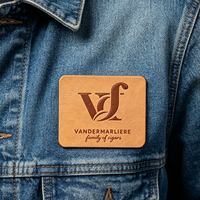 Écussons personnalisés en cuir PU, étiquettes écologiques thermosoudées pour jeans, accessoires de vêtements à coudre, vente en gros OEM