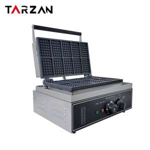 เครื่องทำวาฟเฟิลแบบสี่เหลี่ยม 10 ช่อง ขนาดใหญ่ สำหรับการผลิตจำนวนมาก แบบไม่ติดกระทะ เหมาะสำหรับร้านเบเกอรี่ บุฟเฟ่ต์ และร้านอาหารเช้า - Product Image 1