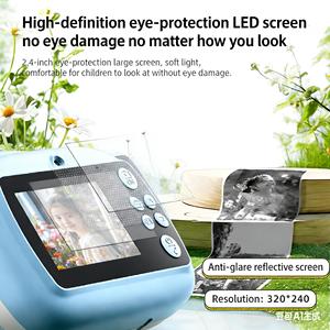 מצלמת הדפסה מיידית לילדים 1080P HD ברורה עם וידאו HD 90 זווית רחבה סלפי וצעצועים טרנדיים תומכת בזיכרון מובנה - Product Image 3