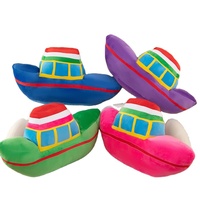 Vente en gros de bateau en peluche pour bébé et enfants, jouet en peluche créatif pour garçon, cadeau pour tous les âges