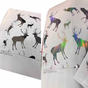 عينة مجانية من رقائق مطبوعة باللون الأحمر والأسود والأزرق والذهبي تستخدم في طابعات البولي فينيل كلوريد - Product Image 5