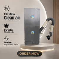 Système d'extraction de fumée et de poussière avec filtre à cartouche autonettoyant Pulse