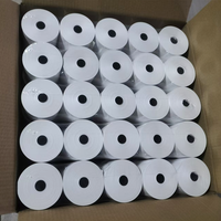 Rouleau de papier thermique de haute qualité, petit noyau, 58 mm pour ticket, 78 mm pour caisse enregistreuse, rouleau de papier thermique POS 57*30 mm, ton