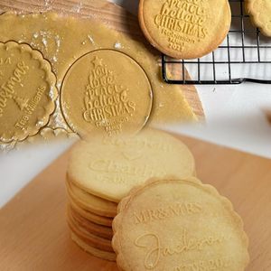 Wholesale Acrylic Food Grade Biscuit <strong>Cookie</strong> Embossed <strong>Stamp</strong> Acrylic Handle Christmas <strong>Cookie</strong> <strong>Stamp</strong> - Product Image 2