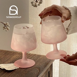 Français Gradient Rose Gobelet Givré Grand Vin <span class=keywords><strong>Champagne</strong></span> Verre Verres À Cocktail Pour Mariage Restaurant Hôtel - Product Image 1
