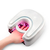 Lampe à LED UV sans fil rechargeable portable X8 rouge clair rose Pro Cure 48w pour ongles