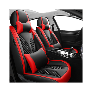 Fundas de Asiento de Coche de Cuero Completo de Lujo, Color Rojo, Venta al por Mayor de Fábrica Xiangta - Product Image 1