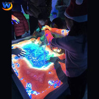 Mesa de Arena Mágica Interactiva para Juegos en Interiores, Equipo de Juego para Playa, Proyector de Arena para Interiores, Entretenimiento Infantil