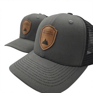 Minimalist Basic Richardson 112 Trucker Hat Custom Leather Patch Low MOQ Tactical Outdoor Fishing Hunting <b>Mesh</b> Snapback - Product Image 4