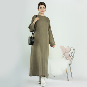 2023 Loriya Dubai donna abbigliamento islamico lino chiuso Abaya abiti quotidiani musulmani ragazze Abaya <span class=keywords><strong>turchia</strong></span> Abaya donne abiti musulmani - Product Image 5