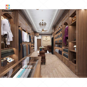 Expositor de Ropa de Madera Maciza Premium, Mueble de Pared para Comercio Minorista, Estante de Madera para Zapatos y Sombreros, Soporte Tipo Isla, Venta al por Mayor Directa de Fábrica - Product Image 3