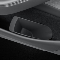 Boîte de rangement pour porte avant de voiture, accessoires intérieurs pour Tesla Model Y Juniper YL 2025, poubelle de voiture, bac de rangement pour déchets