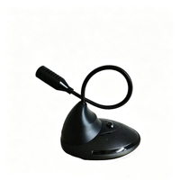 Microphone de bureau filaire 3,5 mm Plug and Play - Microphone à condensateur pour PC, jeux, streaming et enregistrement (-56 dB de sensibilité, câble de 1,5 m)