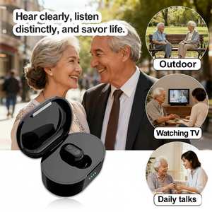 Máquina de audífonos <span class=keywords><strong>internos</strong></span> de un solo oído para pérdida auditiva leve a moderada Audfonos Sordera Recargables - Product Image 5