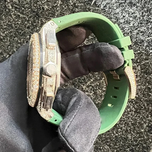 Affordable Luxury Moissanite <b>Watch</b> | VVS Iced Out Skeleton | Wholesale Diamond Tester Pass - Product Image 3