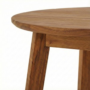 Table basse en bois d'acacia massif naturel, durable, personnalisable, moderne et minimaliste pour l'extérieur, pour la maison - Product Image 3