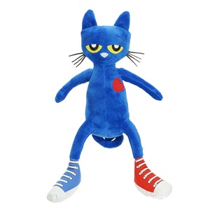 Peluche bleue personnalisée <span class=keywords><strong>Pete</strong></span>-Le-<span class=keywords><strong>Cat</strong></span>, en forme de guitare, dessin animé - Product Image 1