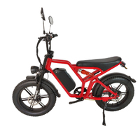 Moto électrique 48V à deux roues pour adultes et seniors, 500W, avec pneus larges, idéale pour la Turquie et les terrains accidentés