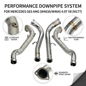 ระบบท่อลง Vortex SS304 ป้องกันความร้อน สำหรับ Mercedes G63 AMG W463A W464 M177 4.0T V8 2019-2024 ชุดแต่งมอเตอร์สปอร์ต - Product Image 1