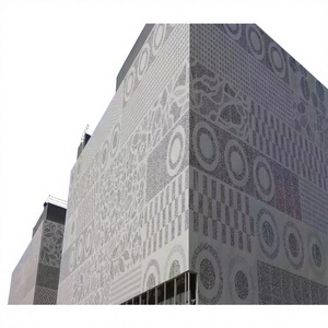 Minimalist Aluminum Perforated Panel Curtain Wall 70in+ Exterior Anti-Corrosion Powder Coated Room Divider - Product Image 1