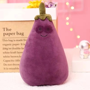 Portachiavi in peluche serie <span class=keywords><strong>J</strong></span> C, simpatico portachiavi a forma di melanzana, giocattolo all'ingrosso per regali festivi - Product Image 4